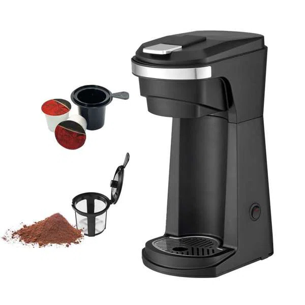 Culinary Chef, 2 In 1 Coffee Maker K Cup/Ground Coffee Compatible, Black
