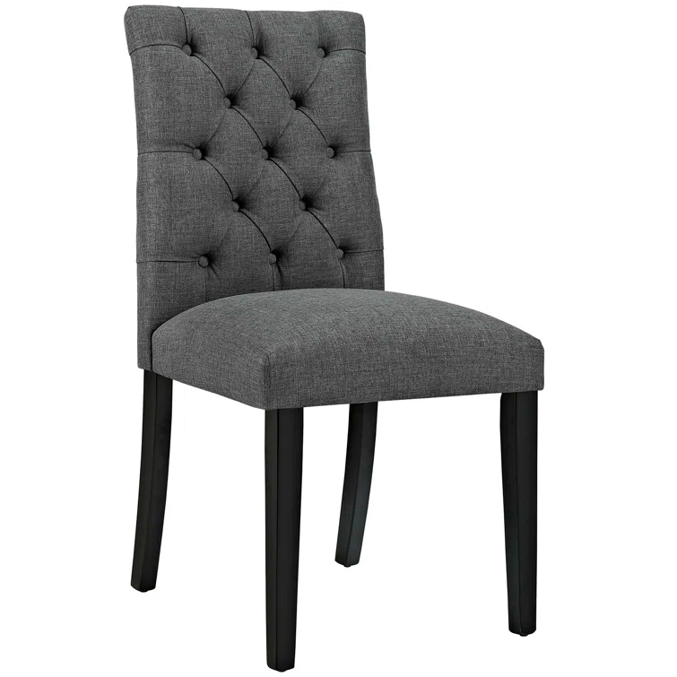 Modway Duchess Button Tufted Fabric Dining Chair