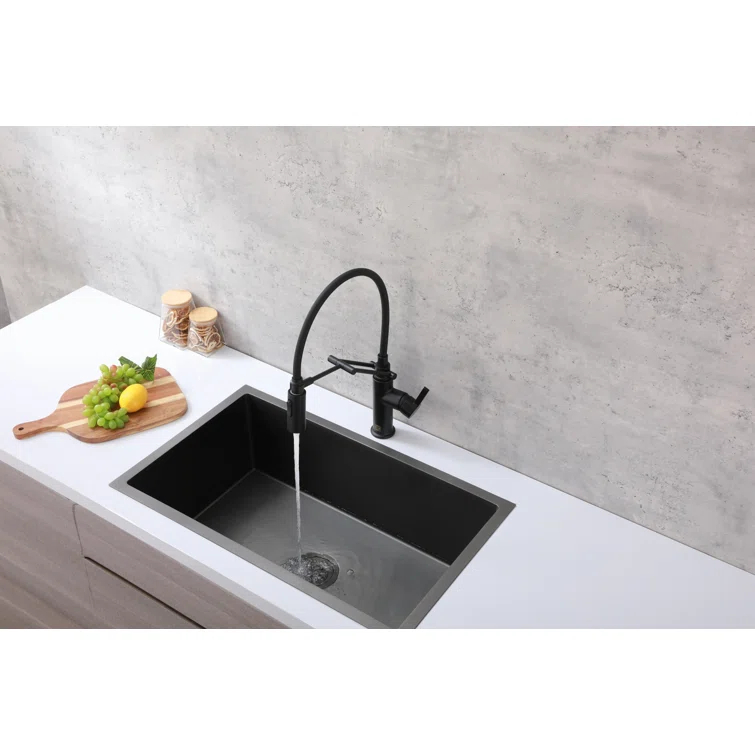 Elegant Lighting Leonardo Pull Down Spray Kitchen Faucet