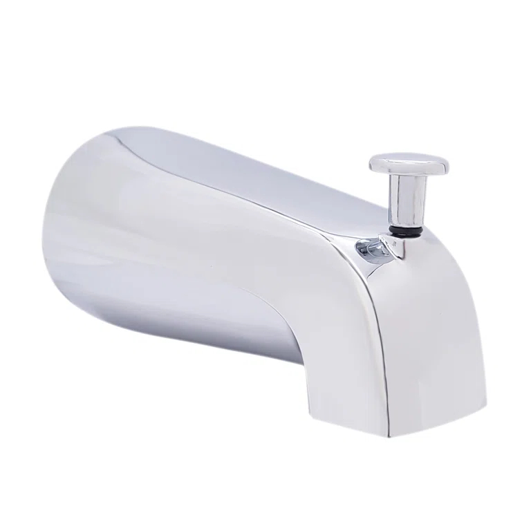 5-1/4" Reach Wall Mount Tub Spout with Front Diverter