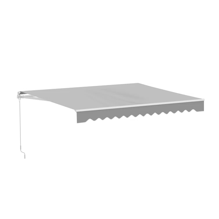 Retractable Patio Awning – White Frame