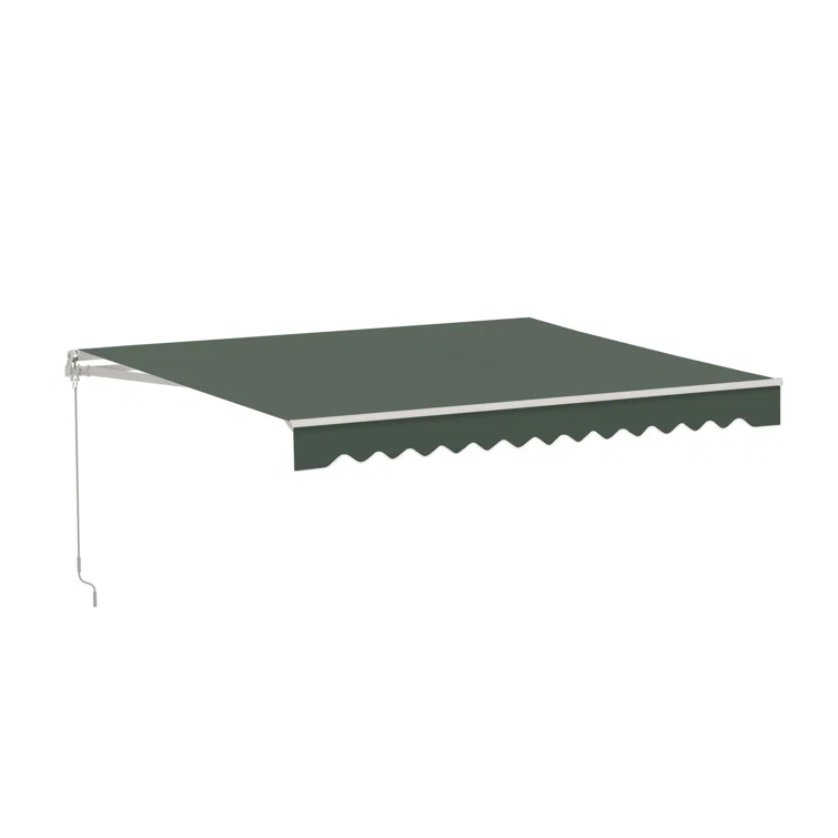 Retractable Patio Awning - White Frame