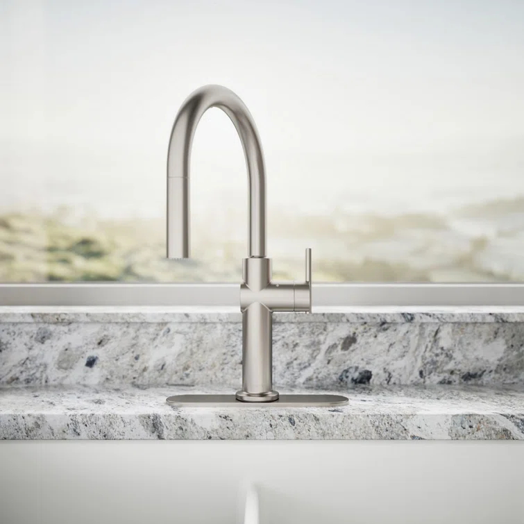 Crue Touchless Pull-Down Kitchen Sink Faucet with Three-Function Sprayhead