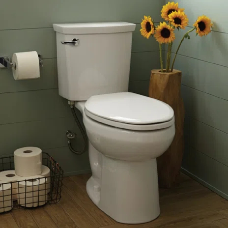 American Standard H2Option 1.1 Gallons GPF Elongated Comfort Height Floor Mounted Two-Piece Toilet (Seat Not Included)