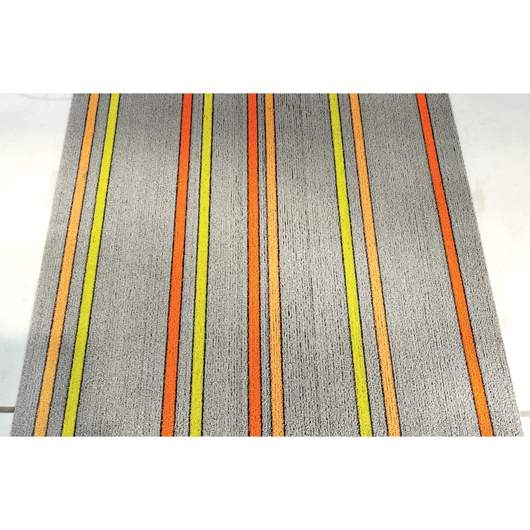 Skinny Stripe Shag Mat