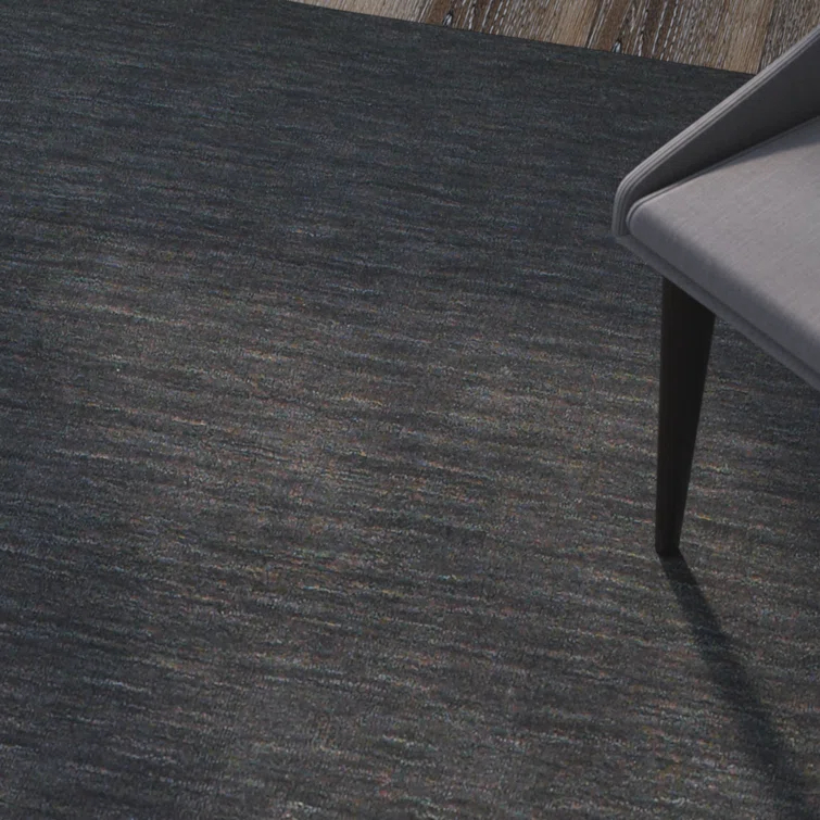 Handmade Tufted Wool Charcoal Area Rug