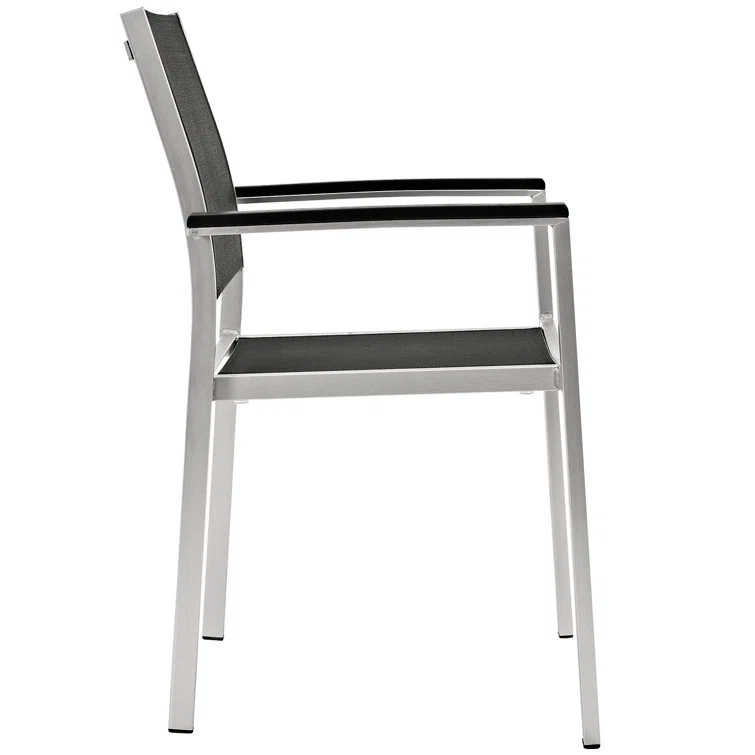 Modway Shore Dining Chair Outdoor Patio Aluminum (Set of 2)
