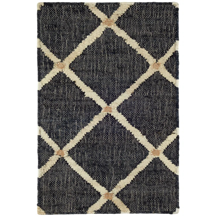 Kali Black Handwoven Jute Rug