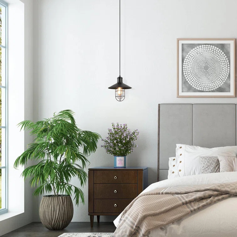 1 - Light Satin Black Single Pendant
