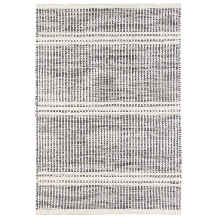 Malta Grey Handwoven Wool Rug