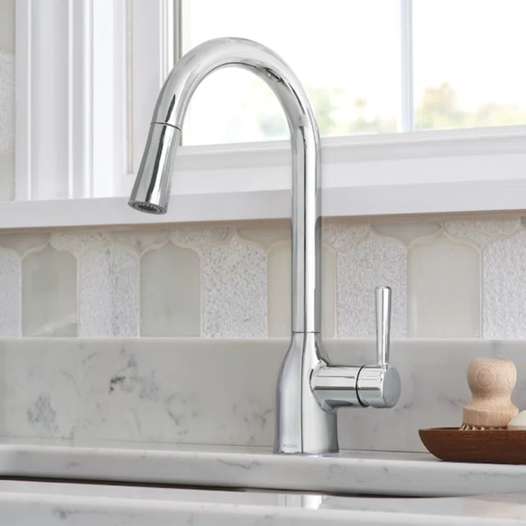 Adler Pull Down Single Handle Kitchen Faucet with Accessories