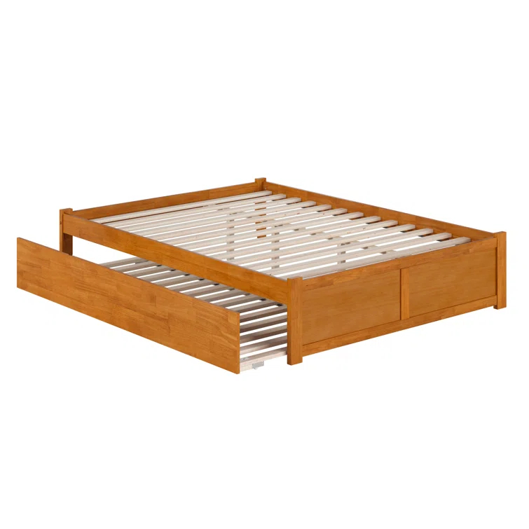 Solid Wood Platform Storage Bed