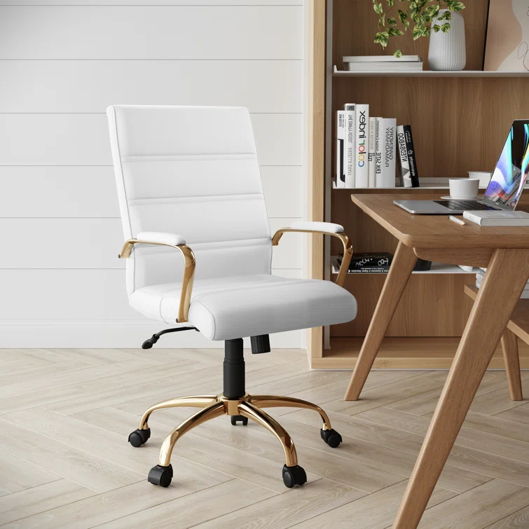 Whitney Ergonomic Upholstered Mid-Back Swivel Office Chair