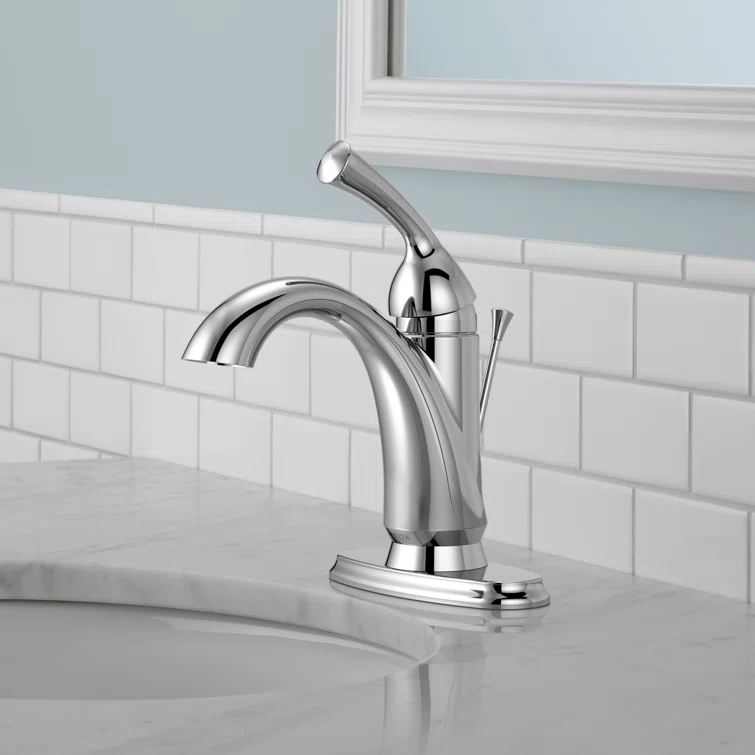 Haywood Single Hole Bathroom Faucet with Drain Assembly, Single Handle Bathroom Sink Faucet