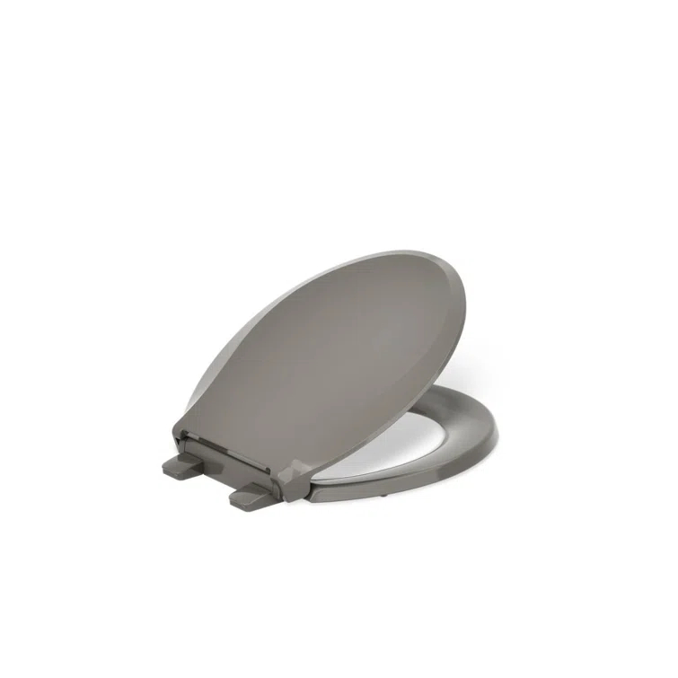Cachet Round-Front Toilet Seat with Quiet-Close Lid and Seat and Grip-Tight Bumpers