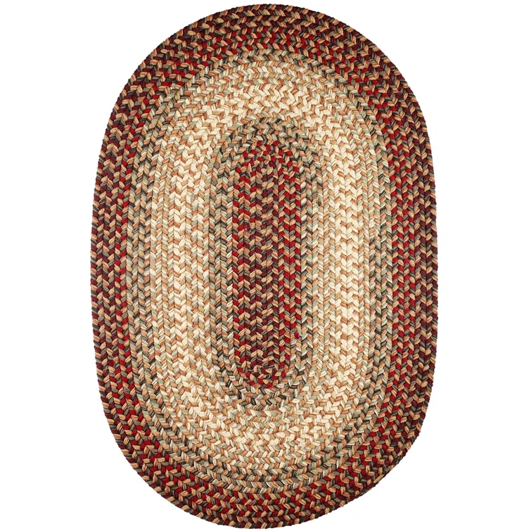 Deserie Hand Braided Spanish Red Rug