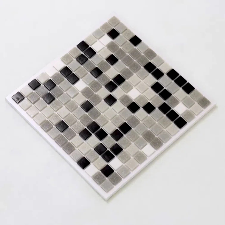 Mingles 0.8" x 0.8" Glass Grid Mosaic Wall & Floor Tile