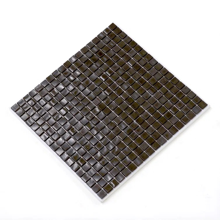 Skosh 0.6" x 0.6" Glass Grid Mosaic Wall & Floor Tile