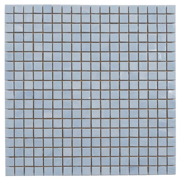 Skosh 0.6" x 0.6" Glass Grid Mosaic Wall & Floor Tile