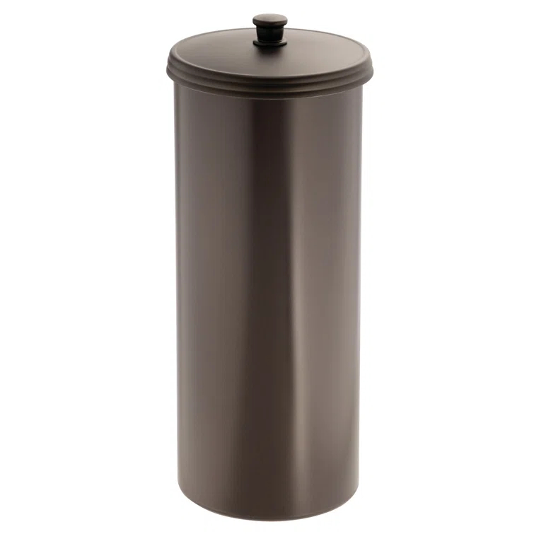 iDesign Plastic Toilet Tissue Holder Stand, The Kent Collection - Hold 3 Rolls of Toilet Paper, 6.5" x 15.5"