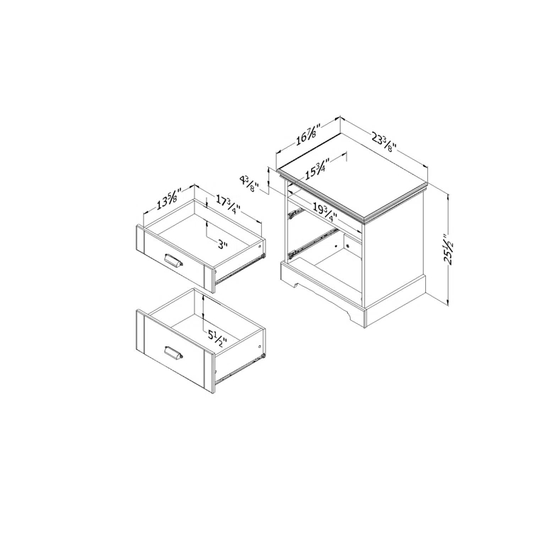 Avilla 2 - Drawer Nightstand