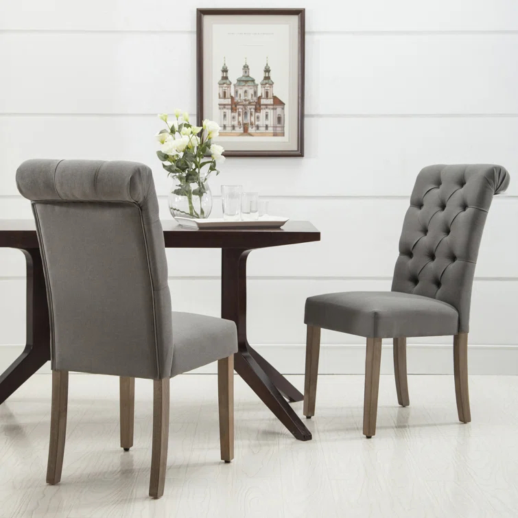 Ophelia & Co. Monarda 18.75'' H Tufted Upholstered Side Chair (Set of 2)