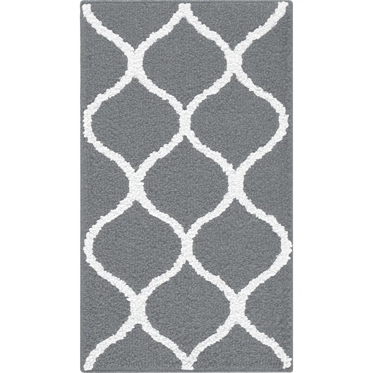Hershman Tufted Gray Area Rug
