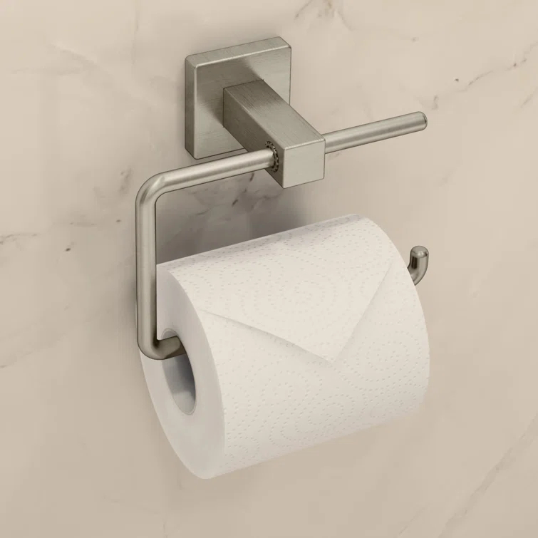 Duro Single Roll Toilet Paper Holder with Wall Mounting Hardware