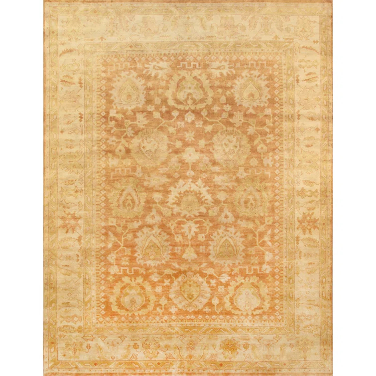Oushak Hand Knotted Wool Oriental Rug