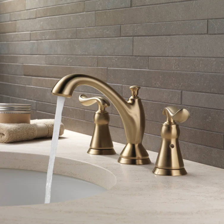 Linden Widespread Bathroom Faucet 3 Hole, 2-handle Bathroom Sink Faucet with Drain Assembly