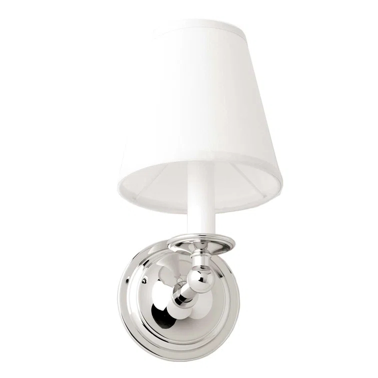 Victorian Elegance 11'' Polished Chrome Direct-Wired Sconce
