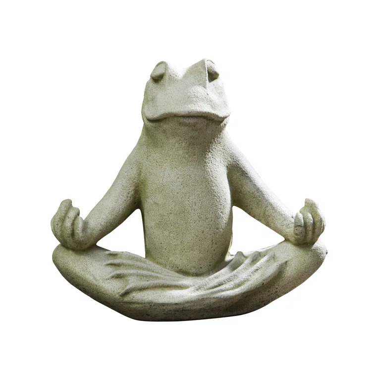 Totally Zen Frog Statue