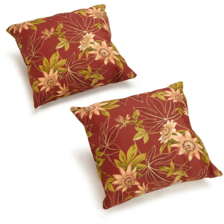 Indoor/Outdoor Reversible Throw Pillow