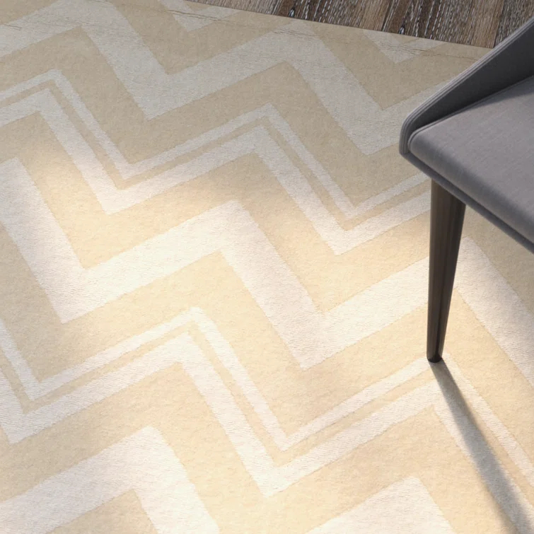 Nishi Hand Loomed Wool Chevron Rug