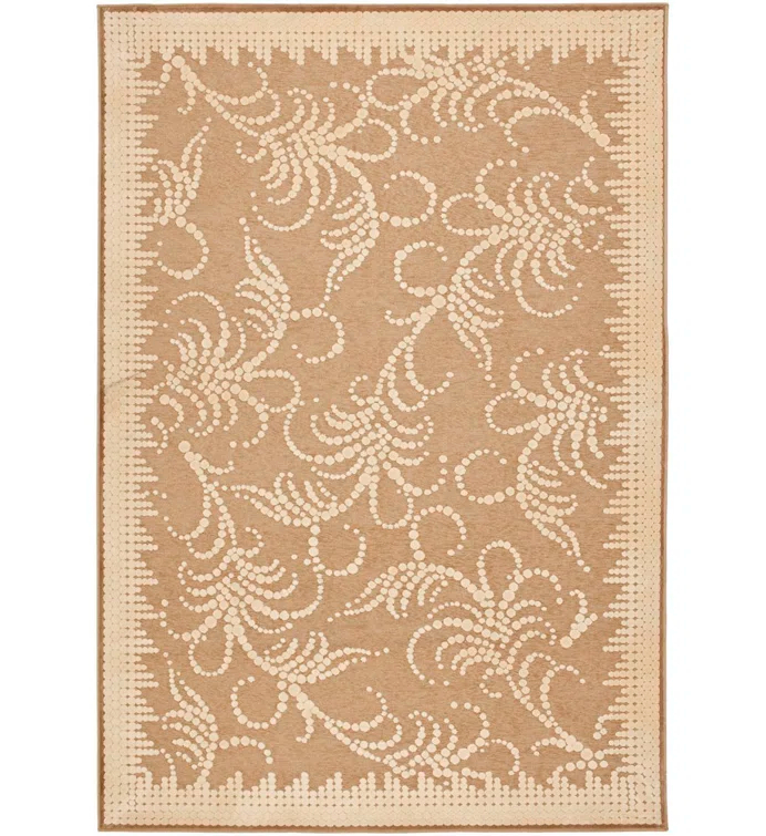 Fountain Swirl Martha Stewart Performance Floral Rug