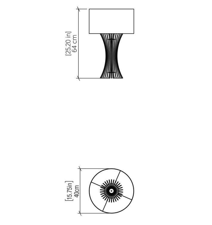 Stecche Di Legno Wood Lamp