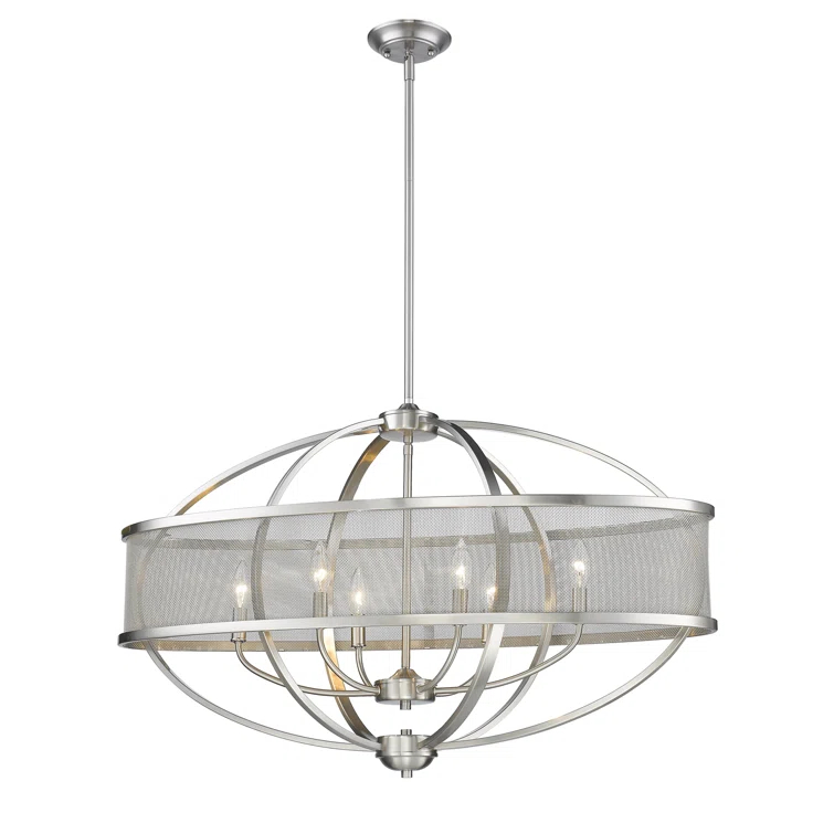 6 - Light Dimmable Chandelier