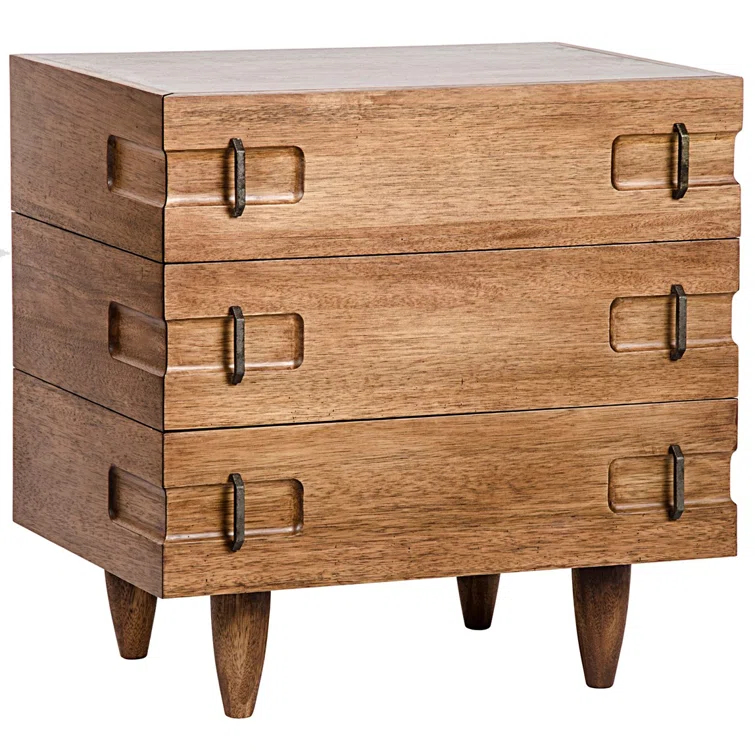 Seline Nightstand - Dark Walnut