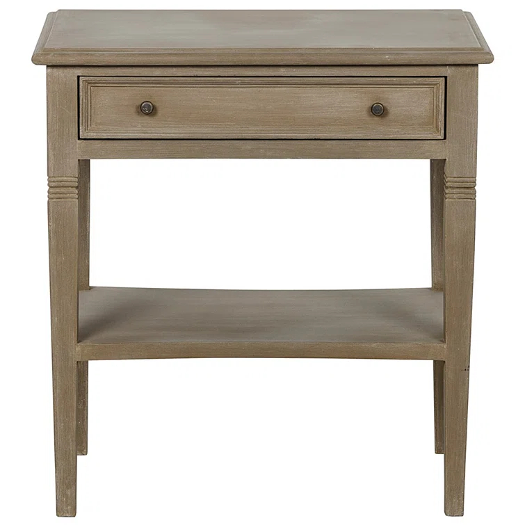 Oxford Solid Wood End Table with Storage