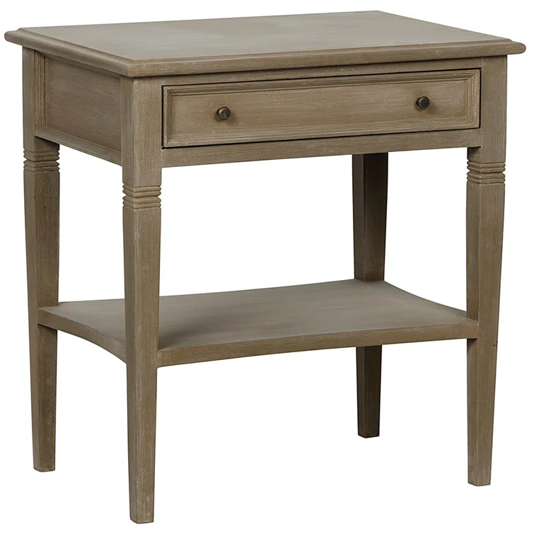 Oxford Solid Wood End Table with Storage