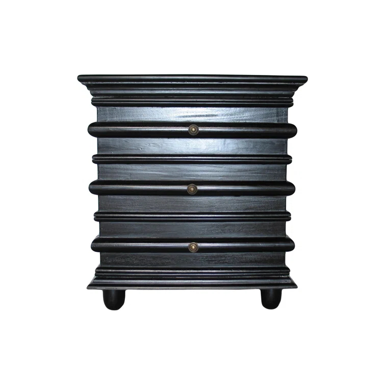 Ascona Solid Wood 3 - Drawer End Table