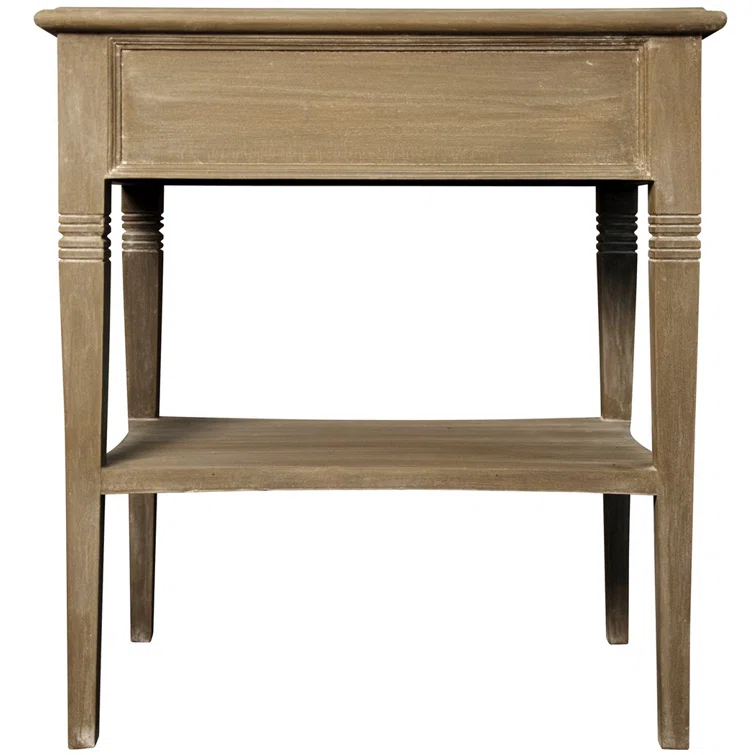 Oxford Solid Wood End Table with Storage