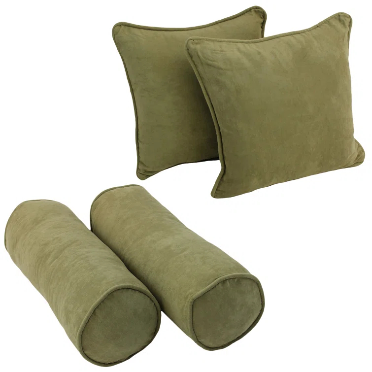 Microsuede Reversible Throw Pillow