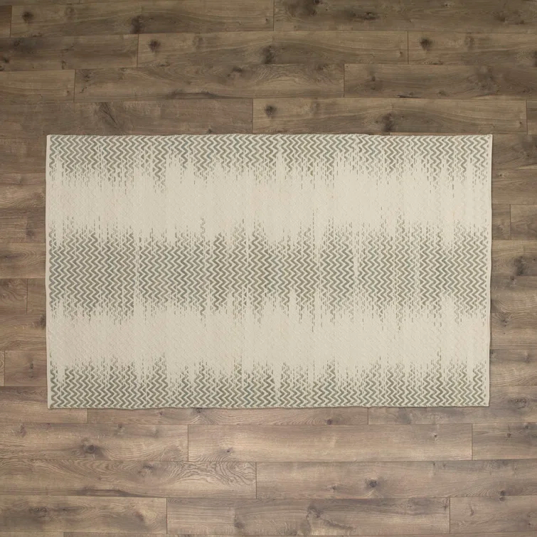 Gering Hand Woven Cotton Chevron Rug