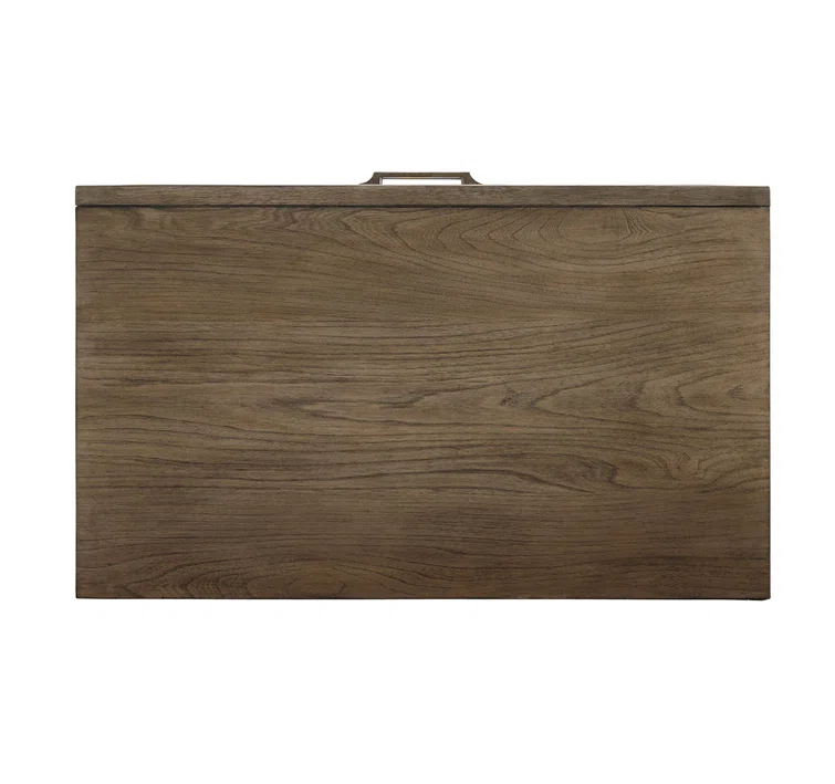 Gray Brown Transitional 3-Drawer Nightstand