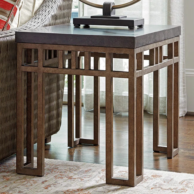 Cypress Point Montera Travertine End Table