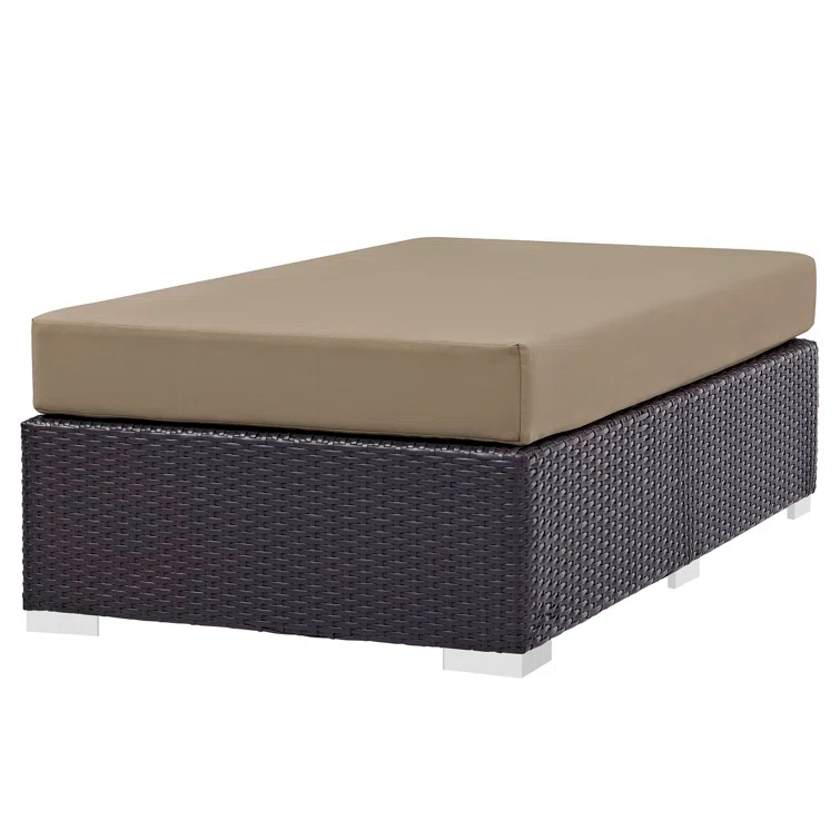 Elswick Rectangle Outdoor Ottoman with Cushion