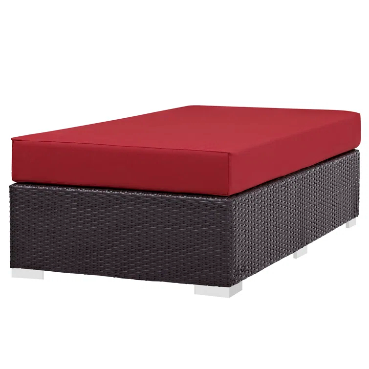 Elswick Rectangle Outdoor Ottoman with Cushion