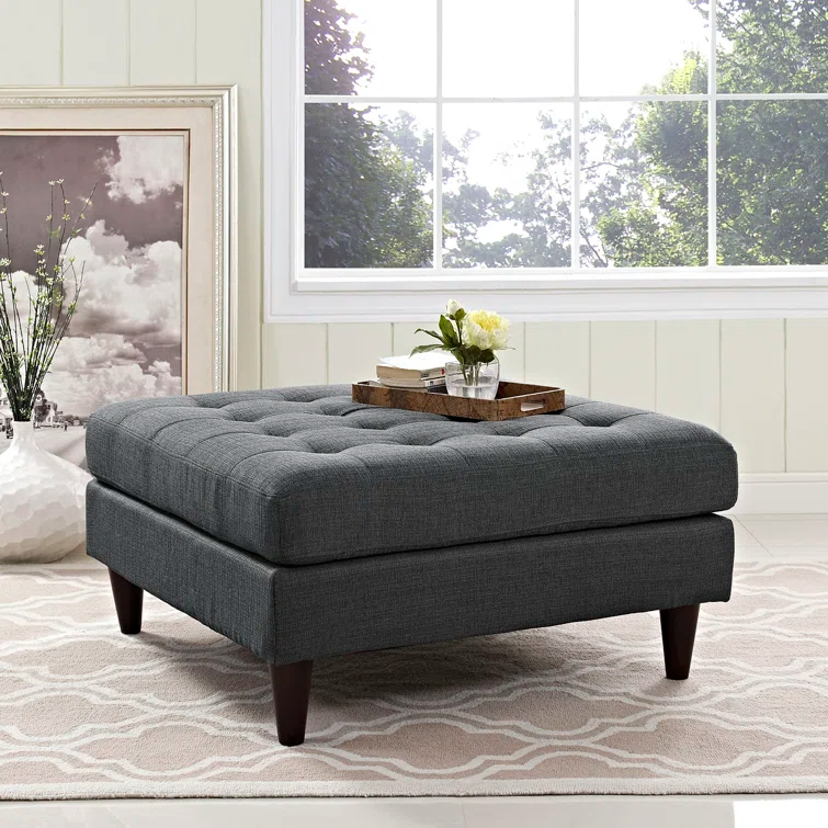 Modway Empress Upholstered Fabric Large Ottoman