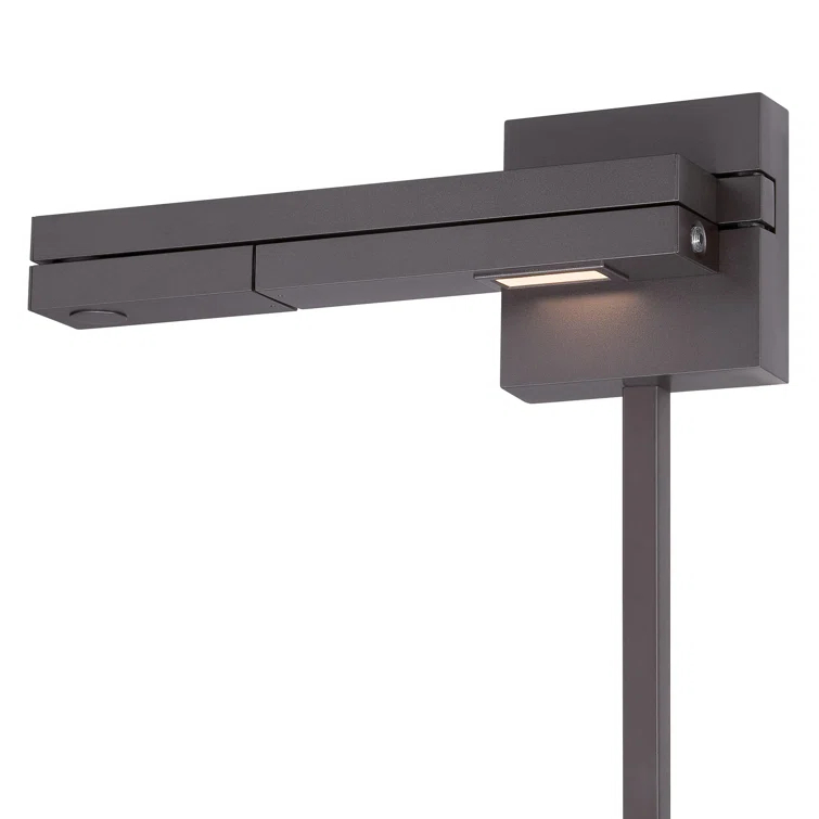 WAC Lighting Flip LED 3000K Left Contemporary Aluminum Swing Arm in Bronze